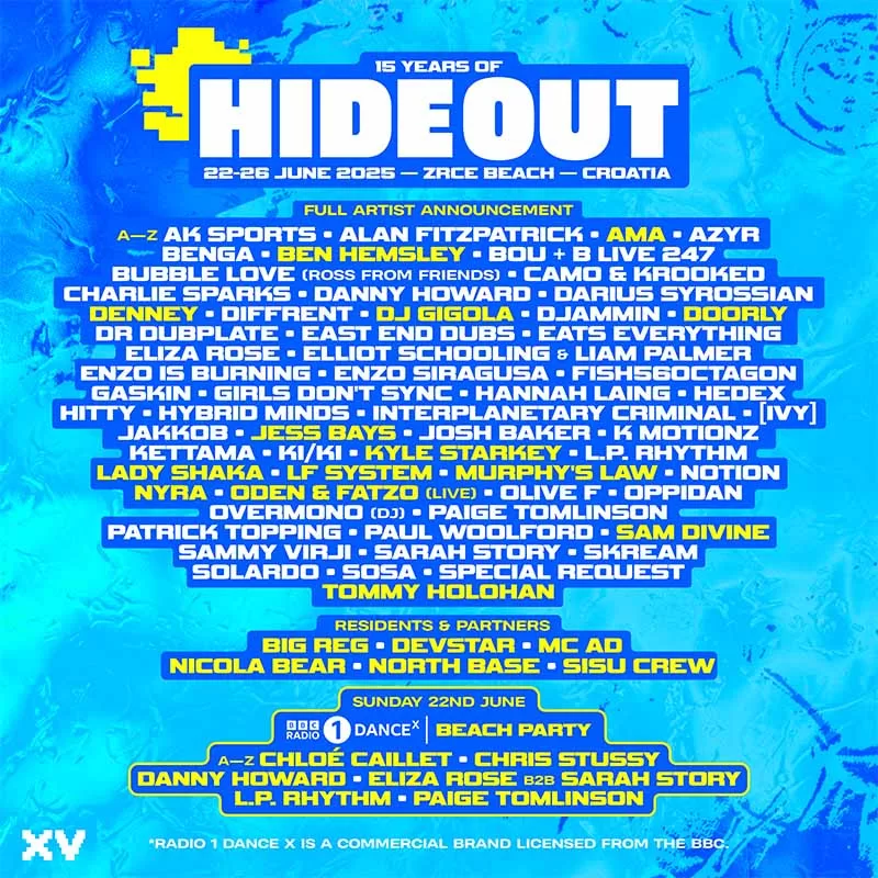 Line up completo Hideout Festival 2025_NRFmagazine