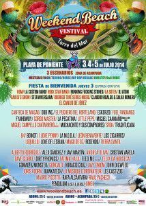 cartel completo Weekend Beach Festival_NRFmagazine