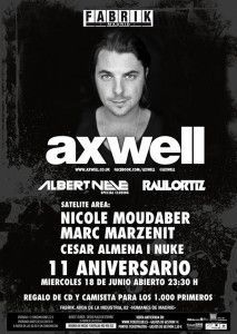 11 aniversario fabrik Axwell