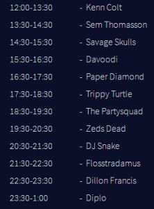 Set Times Tomorrowland Mad Decent Stage Friday 18th 2014_NRFmagazine