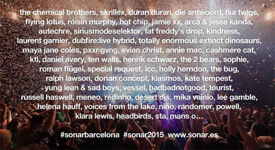 Sónar Barcelona 2015 lineup_NRFmagazine