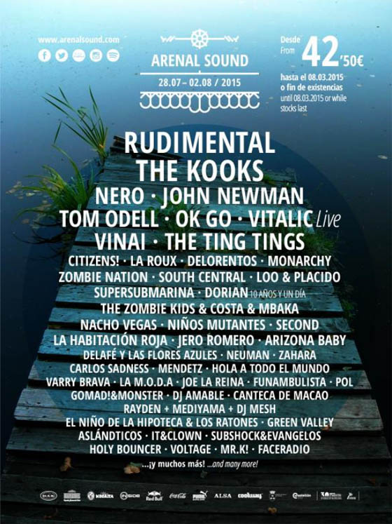 Arenal Sound Festival 2015 lineup_NRFmagazine