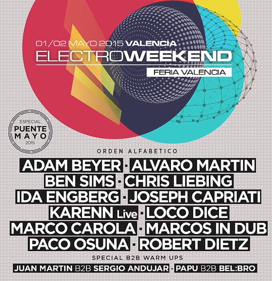 Electro Weekend cartel completo 2015_NRFmagazine