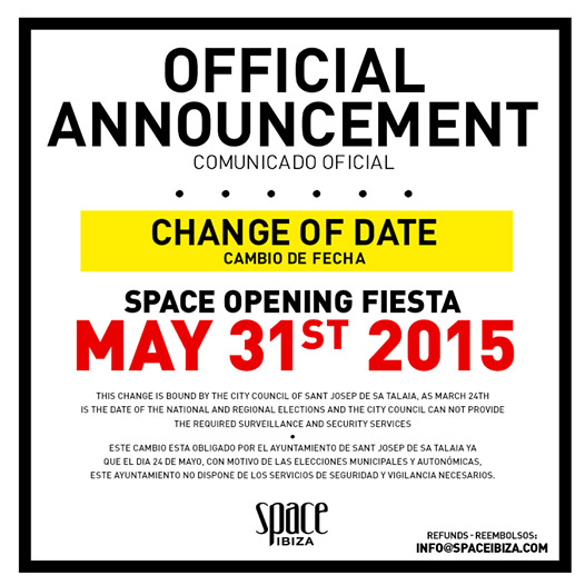 Space Ibiza Opening Party 2015 cambia fecha_NRFmagazine