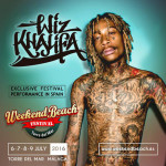 Weekend Beach Festival 2016 anuncia su 1ª confirmación: WIZ KHALIFA