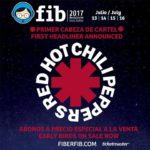 Red Hot Chili Peppers se convierten en el primer cabeza de cartel de FIB 2017