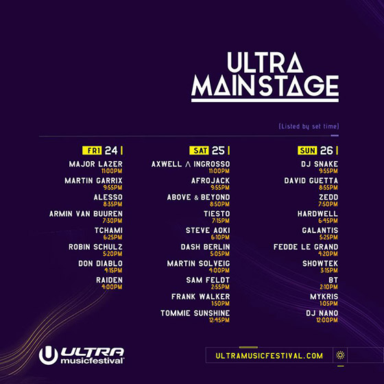 Ultra Music Festival 2017_Mainstage lineup_NRFmagazine