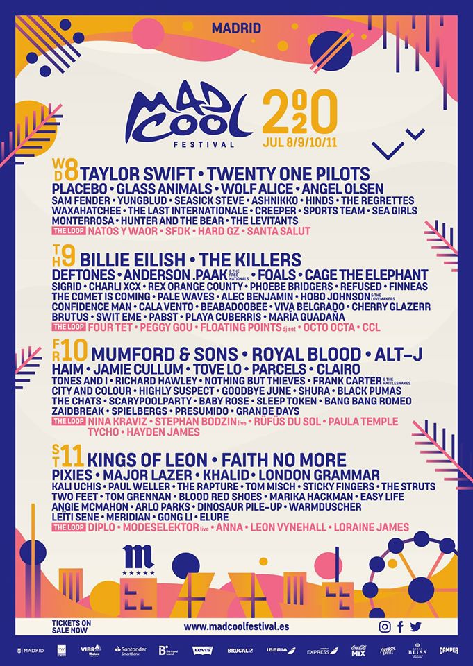 Mad Cool Festival 2020 cartel completo_NRFmagazine