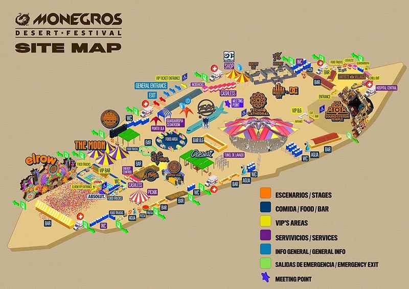 mapa Monegros Desert Festival 2022_NRFmagazine