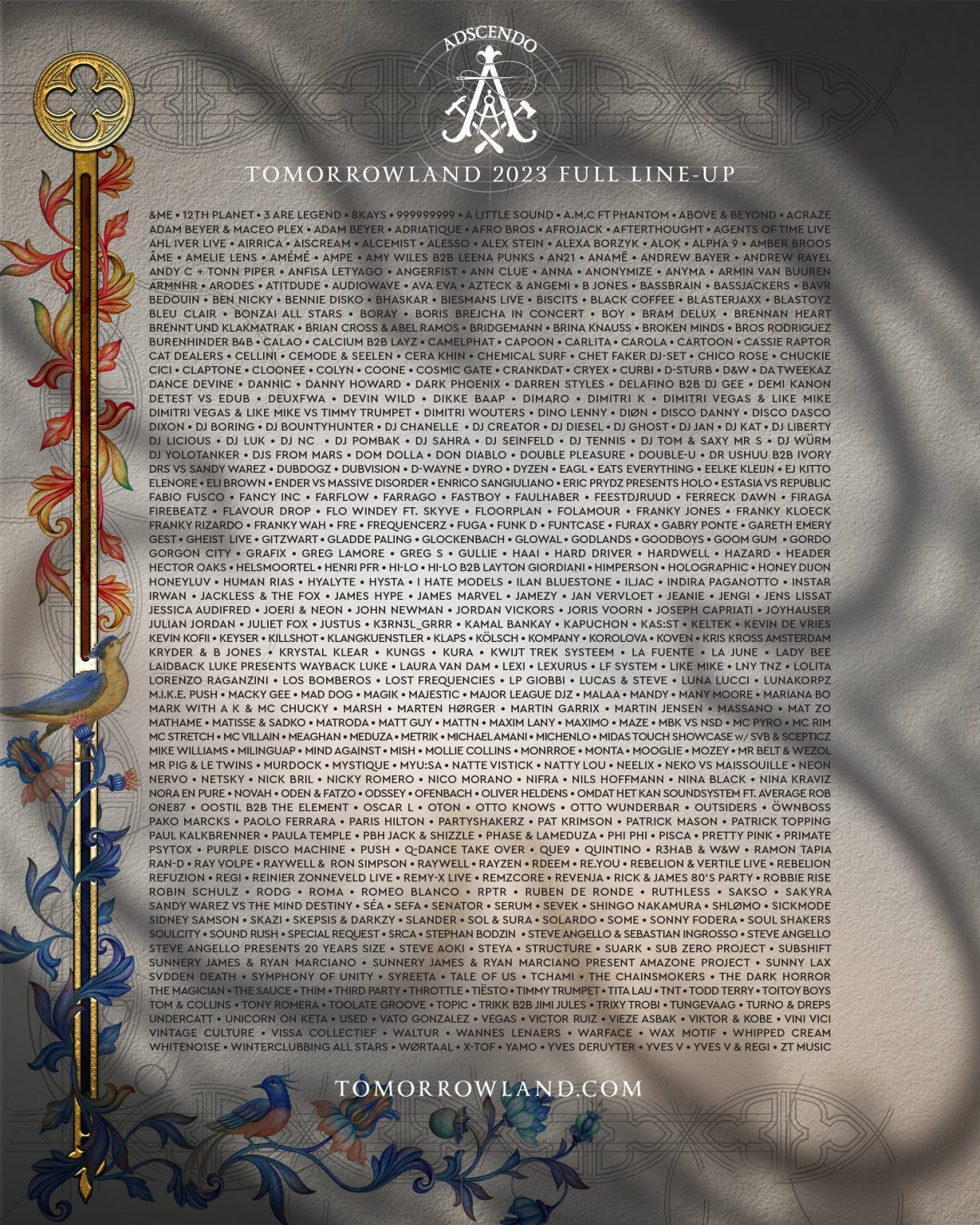 cartel completo Tomorrowland 2023_NRFmagazine