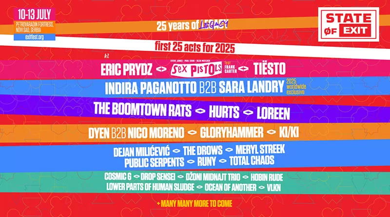 EXIT Festival 2025 Lineup_NRFmagazine