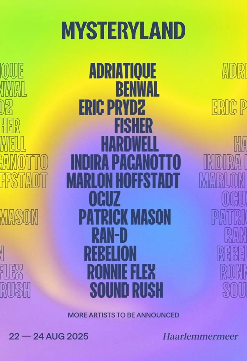 line up Mysteryland 2025_NRFmagazine