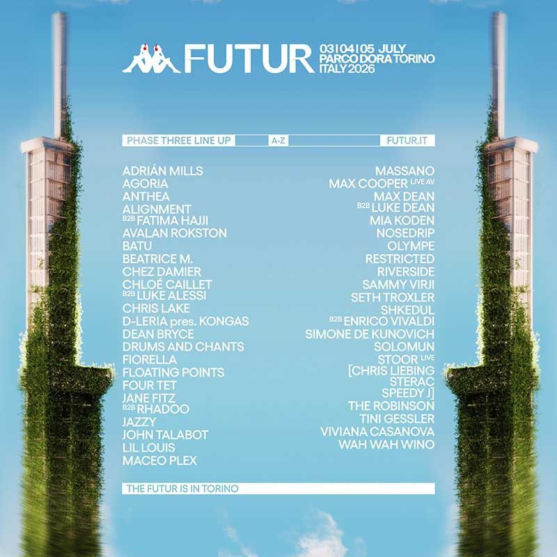 Fase 3 lineup Kappa FuturFestival 2026