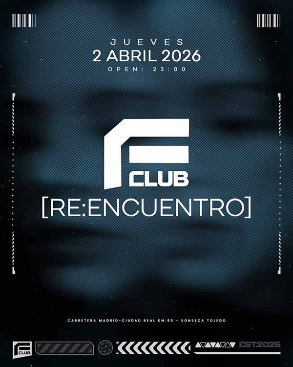 Cartel reapertura Family Club Sonseca como FClub el próximo 2 de abril