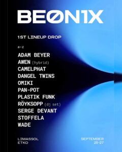 First lineup drop Beonix Festival 2026