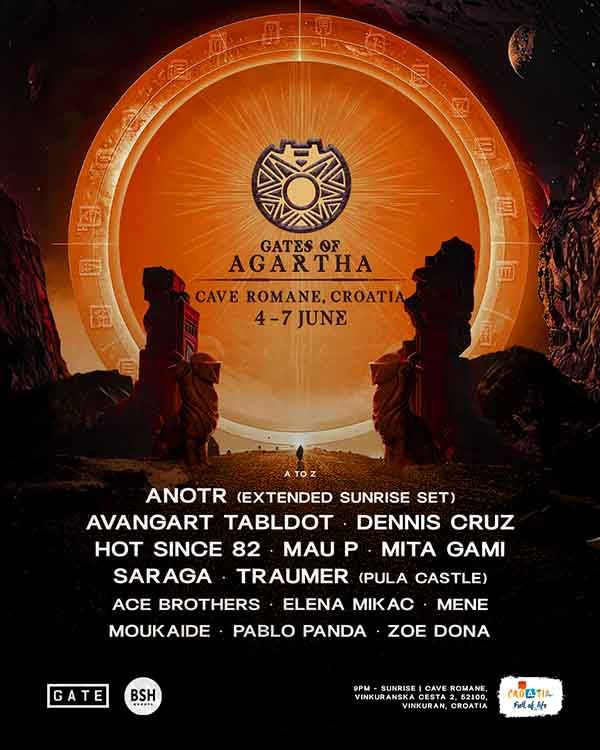 Lineup Gates of Agartha 2026
