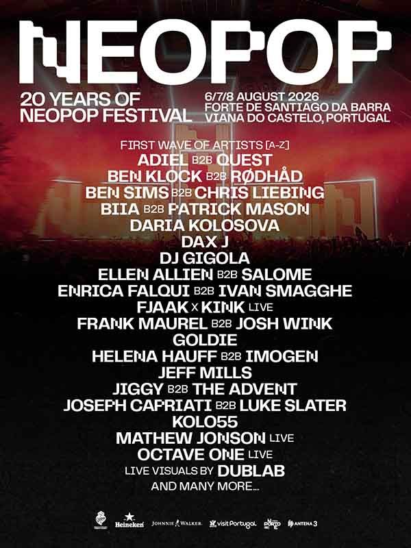 Lineup Neopop 2026