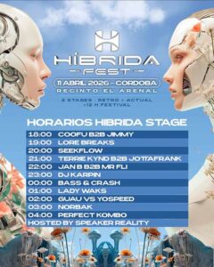 Horarios Híbrida Fest 2026 Híbrida Stage