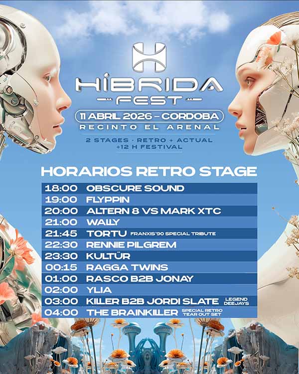 Horarios Híbrida Fest 2026 Retro Stage
