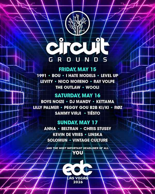 Lineup Circuit Grounds EDC Las Vegas 2026