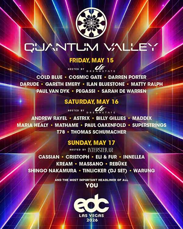 Lineup Quantum Valley EDC Las Vegas 2026