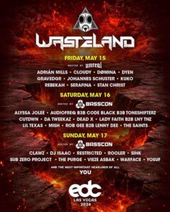 Lineup Wasteland EDC Las Vegas 2026