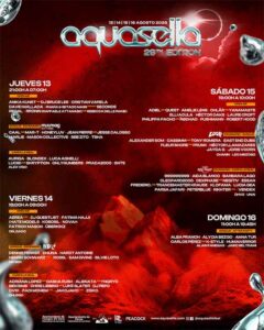 Programación por días y escenarios Aquasella 2026