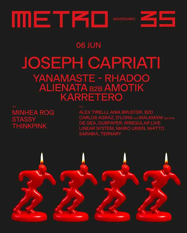 Cartel 35 aniversario Metro Dance Club