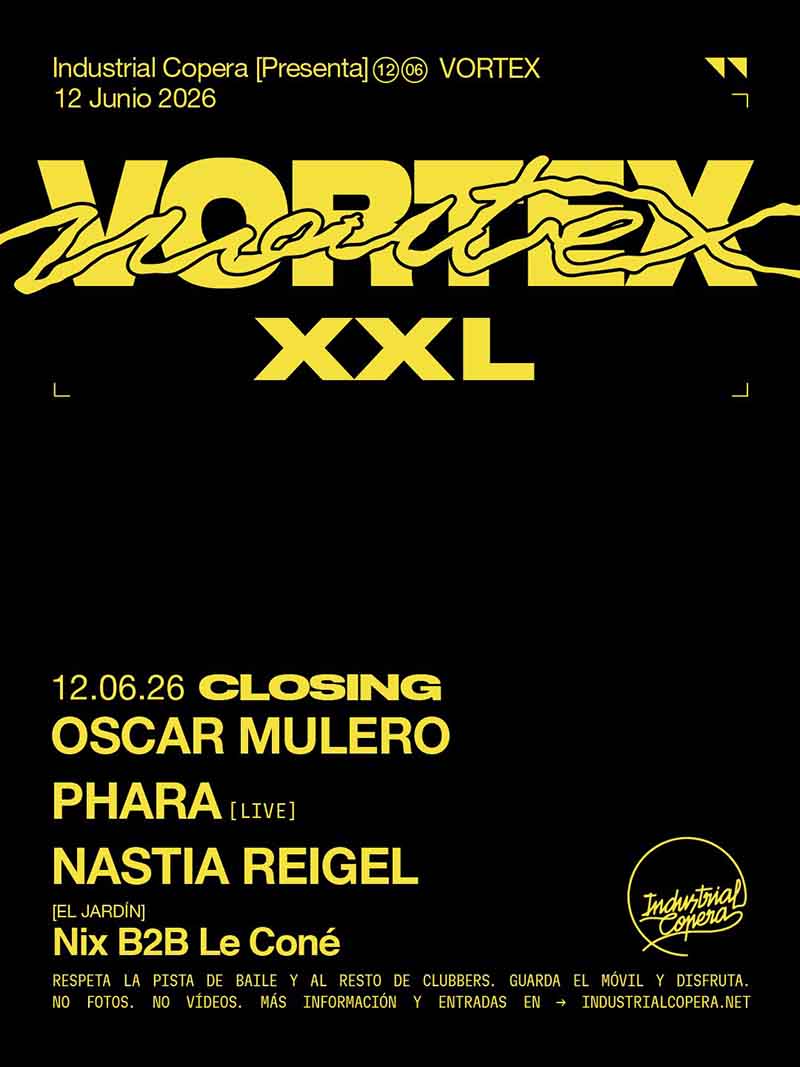 Cartel Vortex Closing Industrial Copera 12 de Junio de 2026