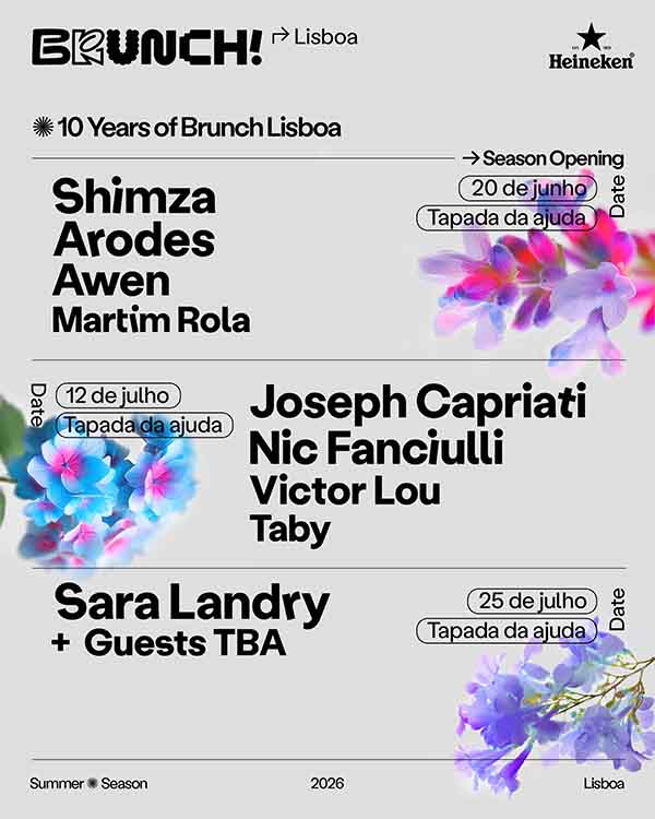 Lineup Brunch Electronik Lisboa Tapada 2026