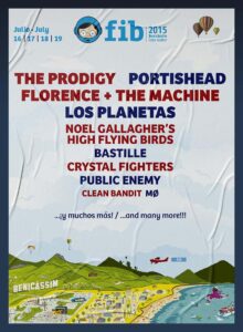 Cartel FIB - Festival Internacional de Benicàssim 2015