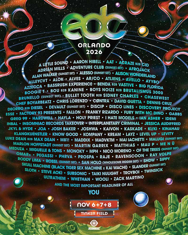 EDC Orlando 2026 lineup