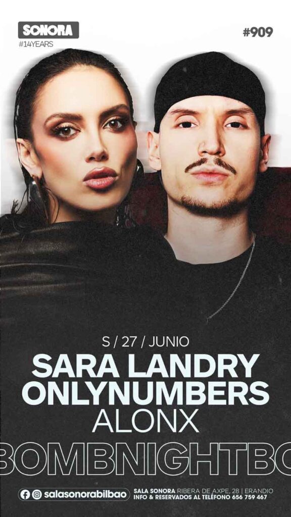 Sara Landry y Onlynumbers en Sala Sonora Bilbao - cierre de temporada