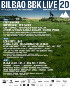 cartel programación completa Bilbao BBK Live 2026