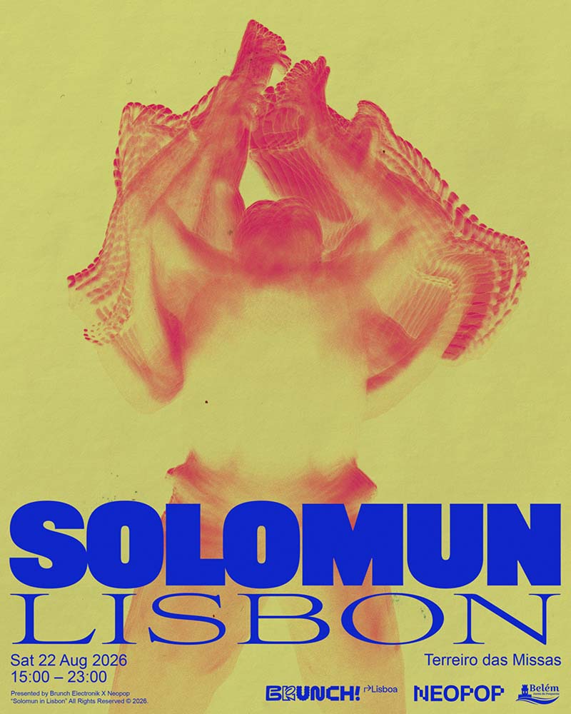 Cartel de Brunch Electronik Lisboa 2026 con Adam Beyer, Solomun y Charlotte de Witte confirmados para el décimo aniversario.