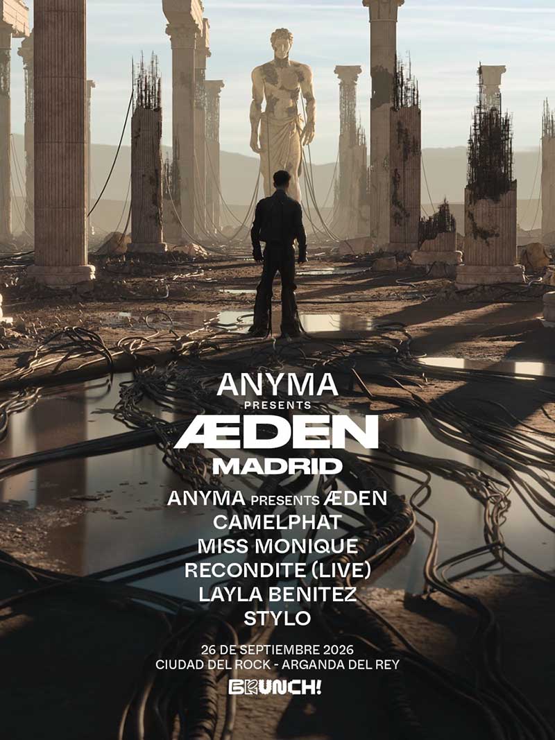 Cartel completo Anyma ÆDEN Madrid 2026