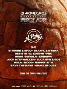 Lineup escenario El Pajar Monegros Desert Festival 2026