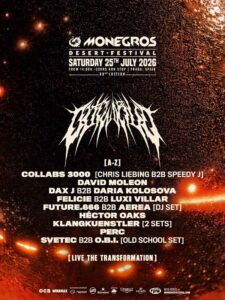 Lineup escenario OUTWORLD Monegros Desert Festival 2026