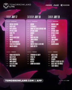 Live streaming primer fin de semana Tomorrowland 2026