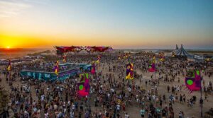 Vista aérea Monegros Desert Festival