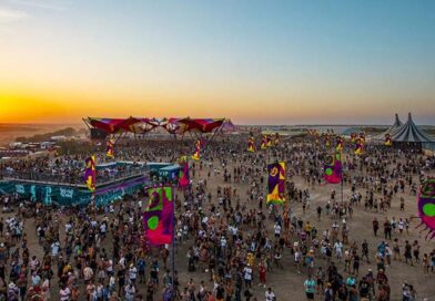 Vista aérea Monegros Desert Festival