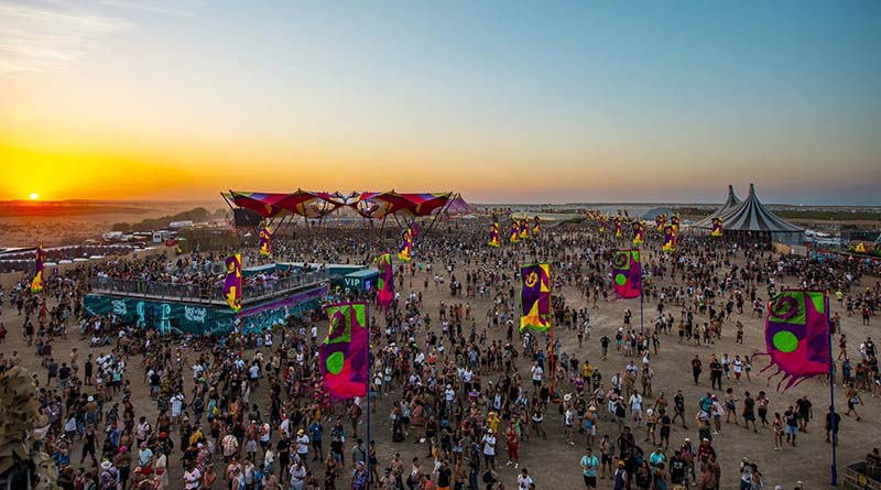Vista aérea Monegros Desert Festival