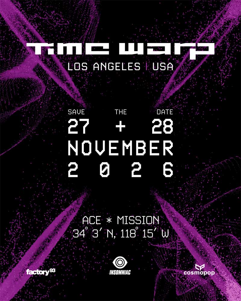 Save the Date Time Warp LA 2026