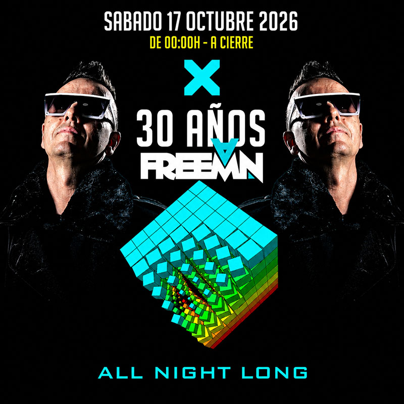 Cartel promocional all night long con Freeman 17 de octubre 2026